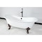 Aqua Eden Clawfoot Bathtubs, 71.63 L, 29.75 W, White/Oil Rubbed Bronze, Cast Iron VCTNDS7231NL5 - alternate 2